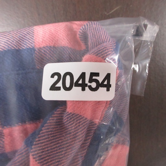 Vineyard Vines Shirt Mens Large Pink Blue Plaid Twill Flannel Whale Button Up - Picture 8 of 8